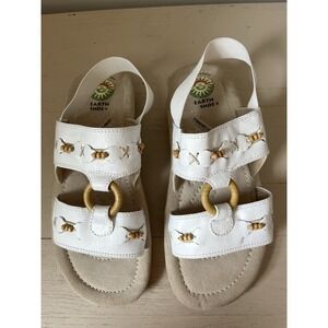 Earth Spirit Women's Ankle Strap Slingback Sandal Mulberry Tan Leather, Size 9